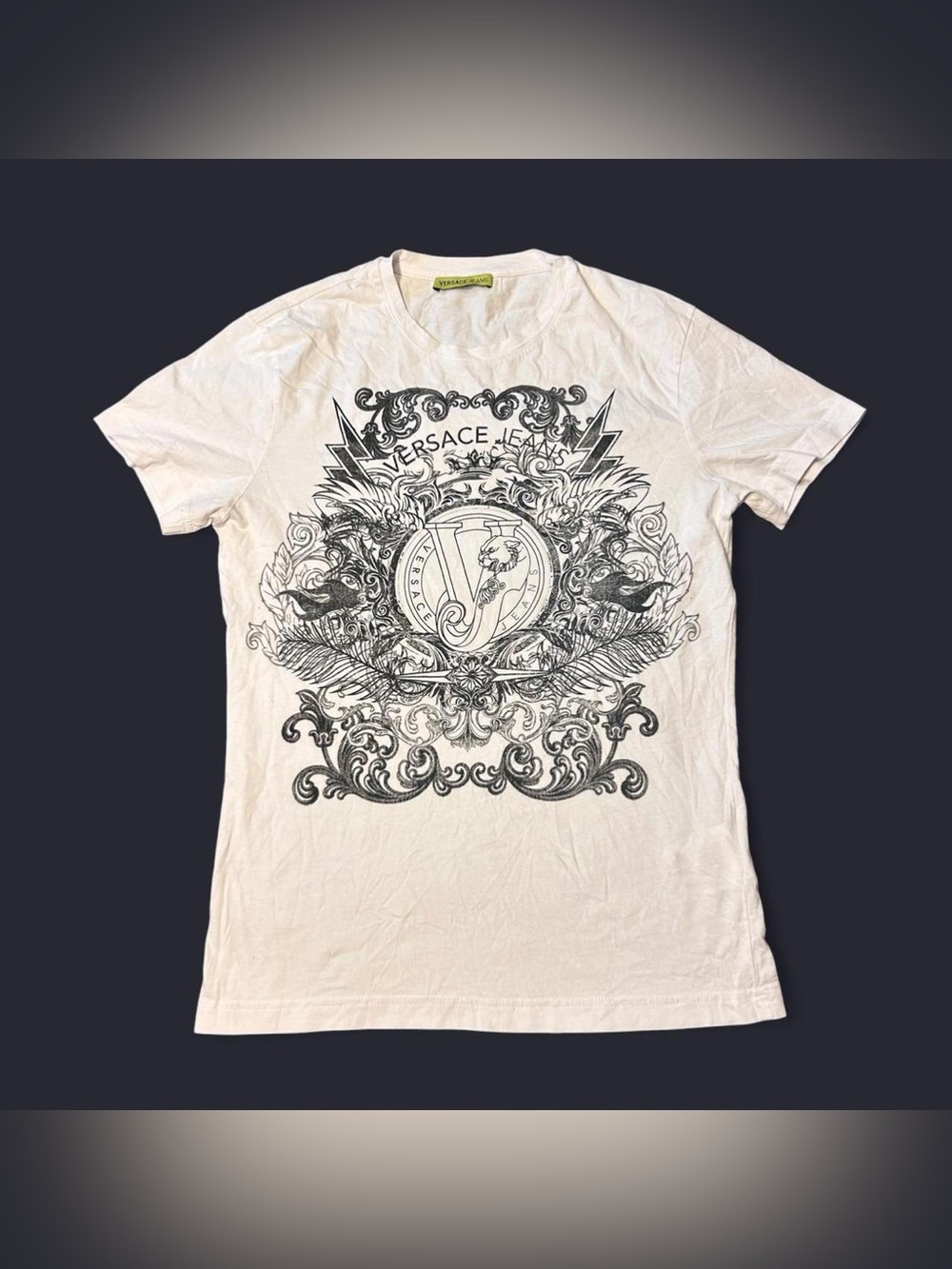 Versace Grunge White Graphic Tee!
